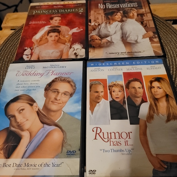 4-Disc set of  Romantic Comedy Movies in DVD Format - Picture 1 of 6